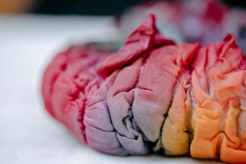 Fabric bundle with natural dye colors